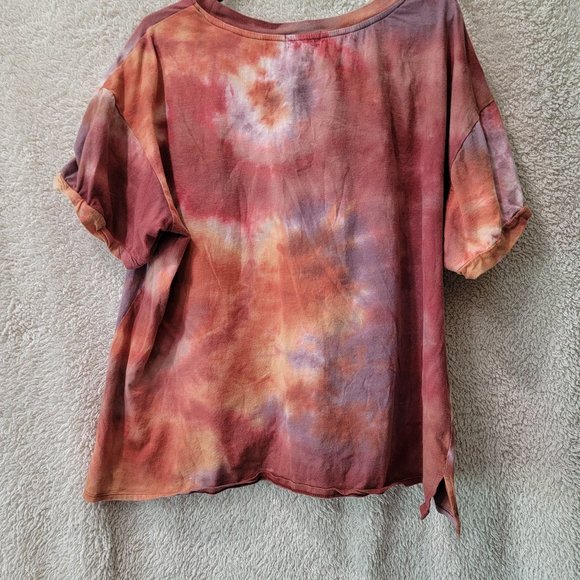 Ultra Flirt - Orange Tie Dye Tee - 2x (3x on tag) - Picture 2 of 2